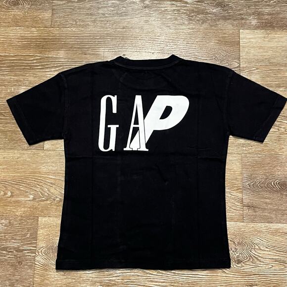 Palace x GAP Logo Black Youth T-Shirt - Unisex Casual Tee - Size Small -NWT - Picture 1 of 3